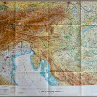 CARTA AEROTATTICA CNA F-2B vintage 146x106 cm.
