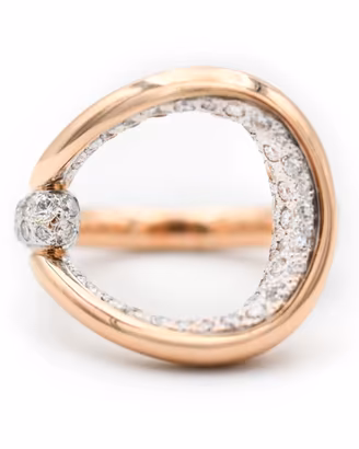 Anello Pomellato Fantina in Oro Rosa con Diamanti