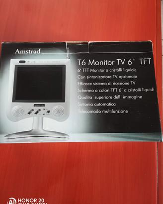 TV Amstrad TFT 6" vintage cristalli liquidi 12v 