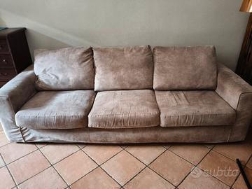 Divano 4 posti sfoderabile