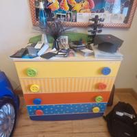 armadio ang. e cassettiera bambini  foppapedretti