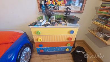 armadio ang. e cassettiera bambini  foppapedretti