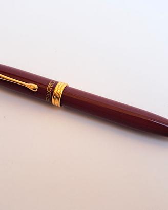 Penna a sfera Maxim - Colore bordeaux e finiture o