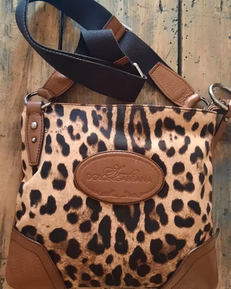 Borsa Dolce & Gabbana vintage leopardata
