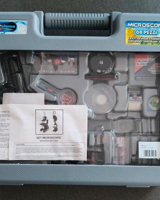 Microscopio Microscience 68 pezzi completo