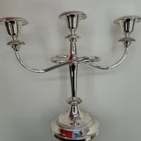 Candeliere 3 fiamme in peltro