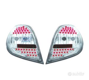 FANALI A LED RENAULT CLIO 05-09 FONDO CROMATO