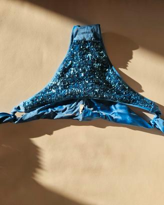 costume  azzurro donna strass