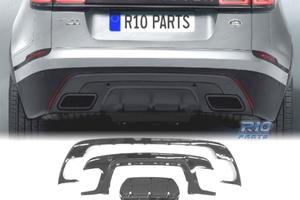 DIFFUSORE RANGE ROVER VELAR 17- LOOK R DYNAMIC NER