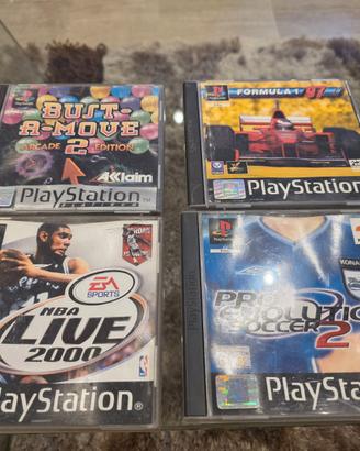Playstation 1, lotto 4 videogiochi
