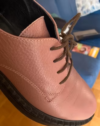 Scarpe stringate rosa antico n.40