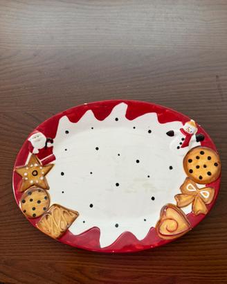 Piatto in ceramica natalizio