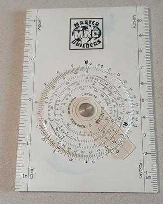 A regolo calcolatore circolare Concise vintage