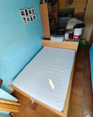 letto Ikea con cassettone 1 piazza e mezzo  MALM
