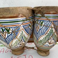 Coppia di tamburelli artigianali