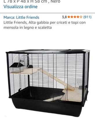 gabbia criceti porcellini furetti