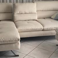 DIVANO DONDI SALOTTI MOD. TAZIO TESSUTO ZAFFIRO