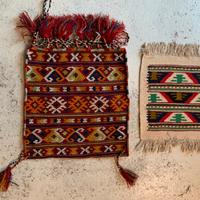 Tappeto piccolo e Borsa Kilim