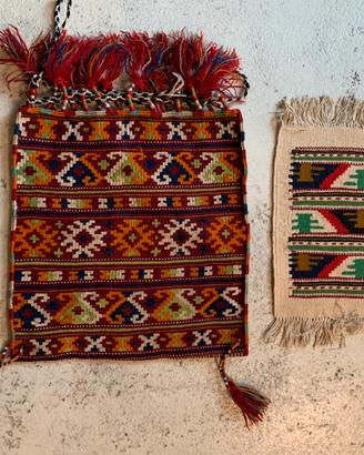 Tappeto piccolo e Borsa Kilim