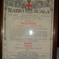 LOCANDINA ANTEPRIMA WAGNER TEATRO SCALA 30/12/'83