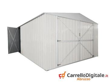 Box auto in Acciaio lamiera 360x514cm 18mq bianco