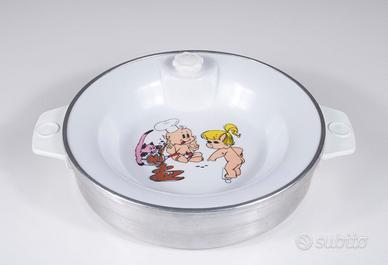 Piatto scaldavivande vintage anni '60 Chicco