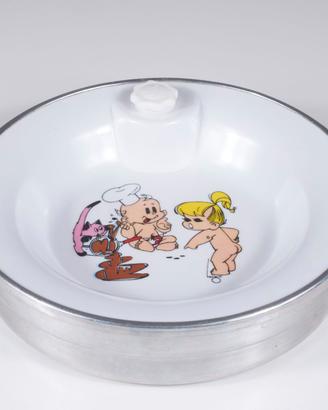 Piatto scaldavivande vintage anni '60 Chicco