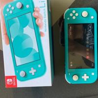 Nintendo switch lite turchese azzurra quasi nuova