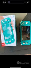 Nintendo switch lite turchese azzurra quasi nuova