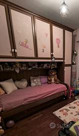ARMADIO A PONTE con letto singolo