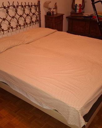 Letto Matrimoniale in Ottone Martellato (200x180)
