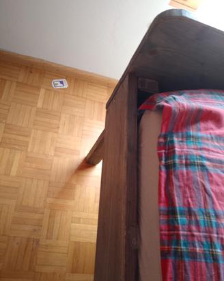 letto una piazza e mezza in abete