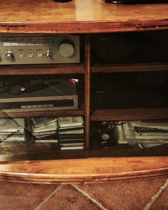 Mobile porta TV/HiFi in legno massello