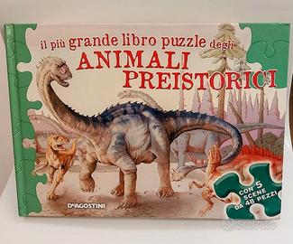 De Agostini - Animali Preistorici - Libro Puzzle