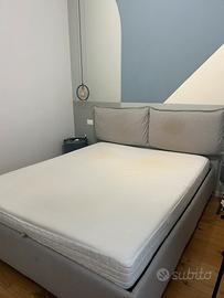 Letto matrimoniale contenitore IKEA