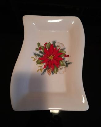 Piatto natalizio in ceramica