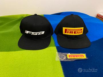 2 cappelli visiera “snapback” Pirelli / FSA nuovi