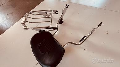 sissy bar e portapacchi per Harley Davidson