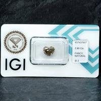 Diamante (Colorato naturale) - 2.80 ct - Cuore - F