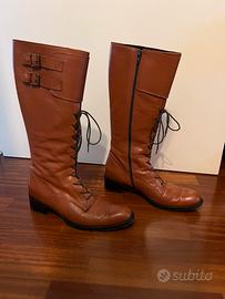 Stivali donna in vera pelle