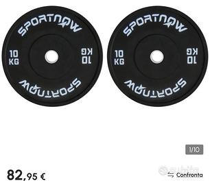 Dischi palestra 10 kg e 20 kg. Diametro 5 cm