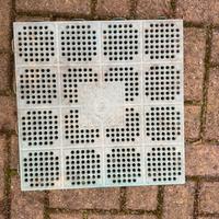 Quadrotti in plastica verde 40x40 (25 pezzi)