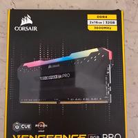 32GB(2x16) RAM DDR4 Corsair Vengeance RGB Pro 3600
