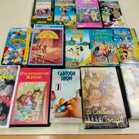 14 videocassette cartoni 