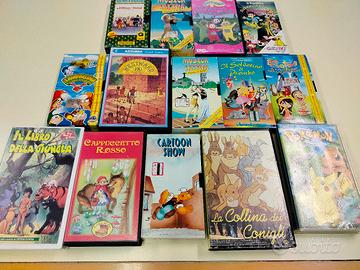 14 videocassette cartoni 