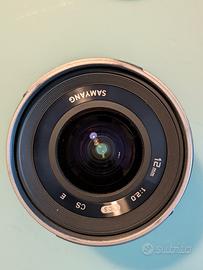 obiettivo samyang 12mm F 2 per Sony E