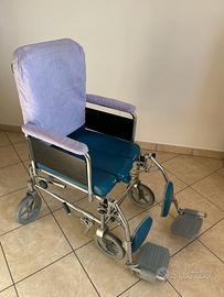 sedia disabili ruote comoda con wc