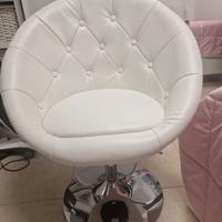 poltrona  in pelle  girevole in pelle 