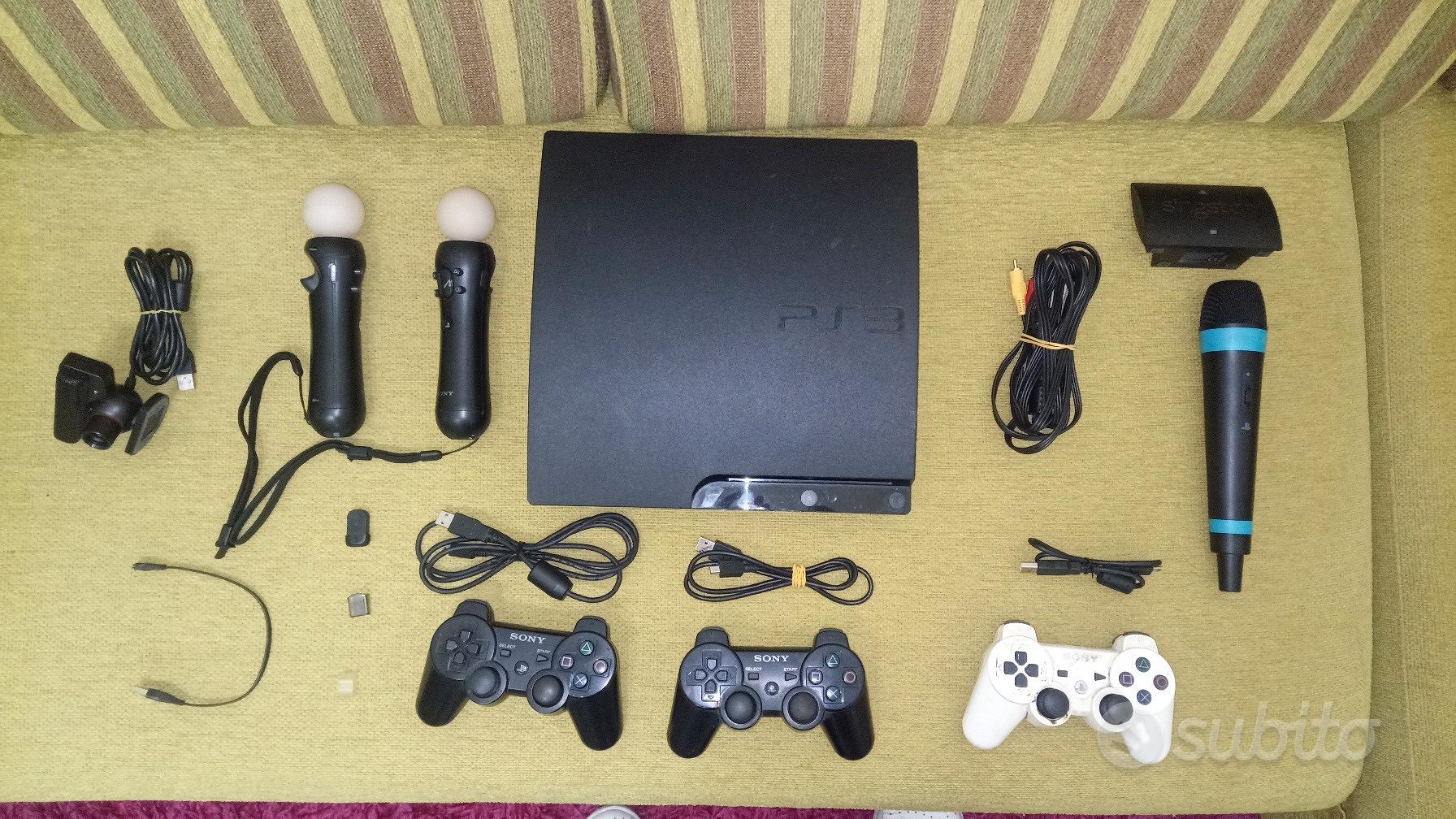 PS3 slim 160 gb nera + accessori e giochi - Console e Videogiochi In vendita  a Lecce