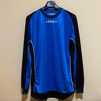 Legea Maglia Manica Lunga Blu Nero Vintage 90s Y2K